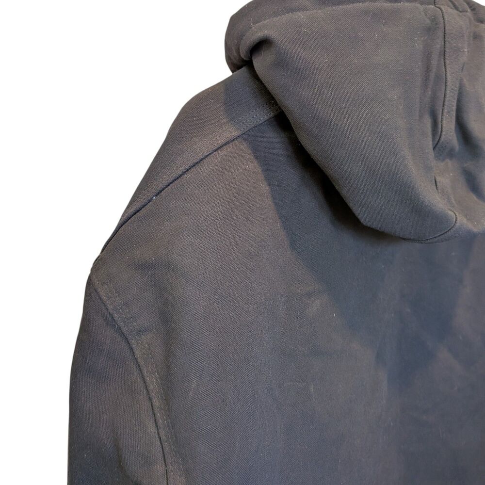 Carhartt OJ0140 Active Jacket Men's XL Tall Black Hooded Quilted Canvas USA Made - Picture 5 of 15